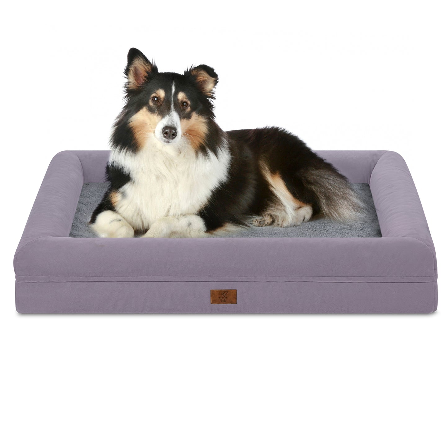 Yiruka Dog Bed, Orthopedic Dog Bed with Removable Cover, Grey Waterproof XL Dog Bed